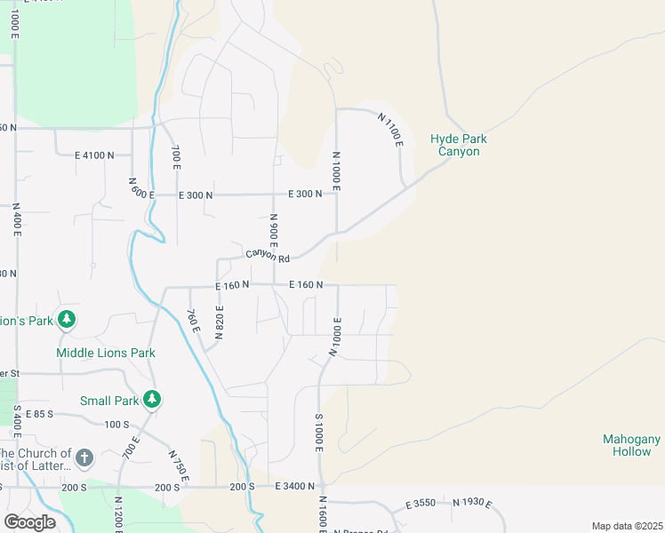 map of restaurants, bars, coffee shops, grocery stores, and more near 201 North 1000 East in Hyde Park