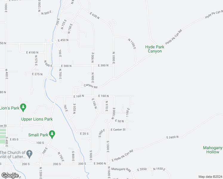 map of restaurants, bars, coffee shops, grocery stores, and more near 201 North 1000 East in Hyde Park