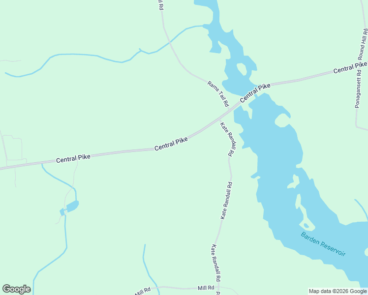 map of restaurants, bars, coffee shops, grocery stores, and more near 49 Central Pike in Foster