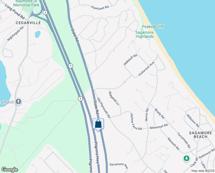 map of restaurants, bars, coffee shops, grocery stores, and more near 25 Village Green Road in Bourne