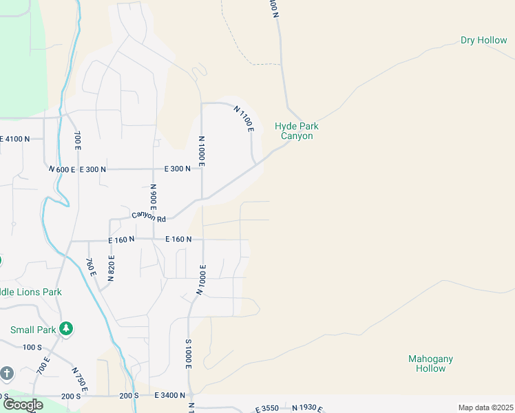map of restaurants, bars, coffee shops, grocery stores, and more near 1130 East 245 North in Hyde Park
