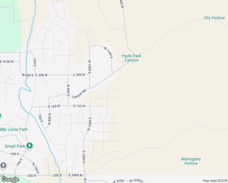 map of restaurants, bars, coffee shops, grocery stores, and more near 1130 East 245 North in Hyde Park