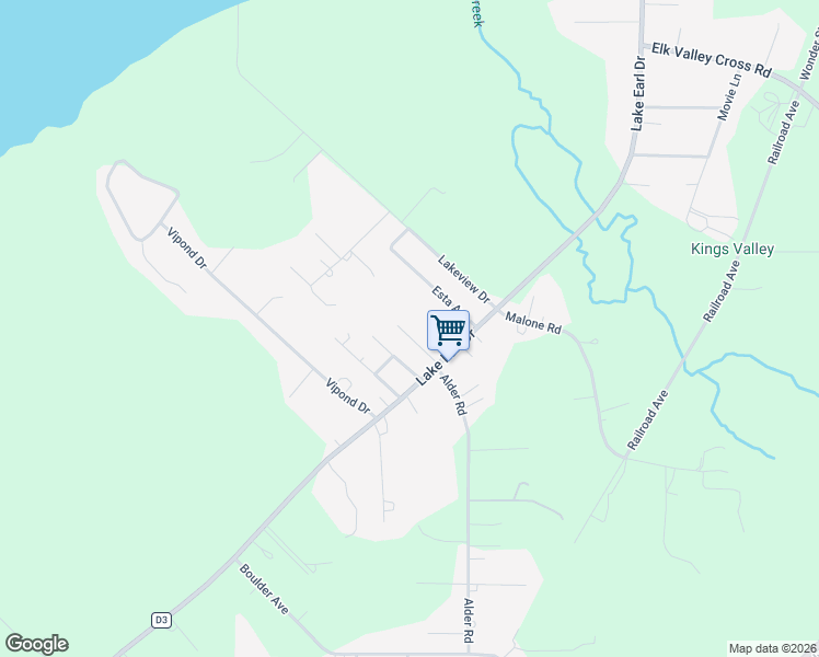 map of restaurants, bars, coffee shops, grocery stores, and more near 135 Rio Drive in Crescent City