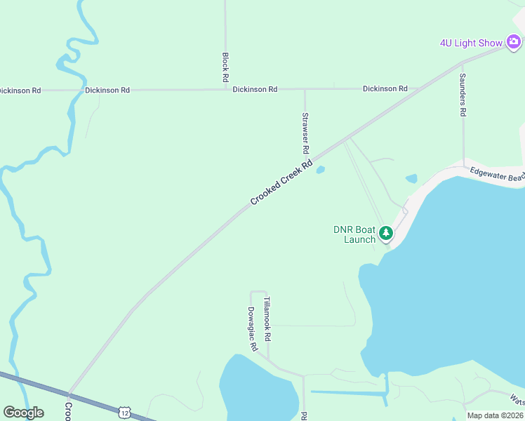 map of restaurants, bars, coffee shops, grocery stores, and more near 68361 Crooked Creek Road in White Pigeon