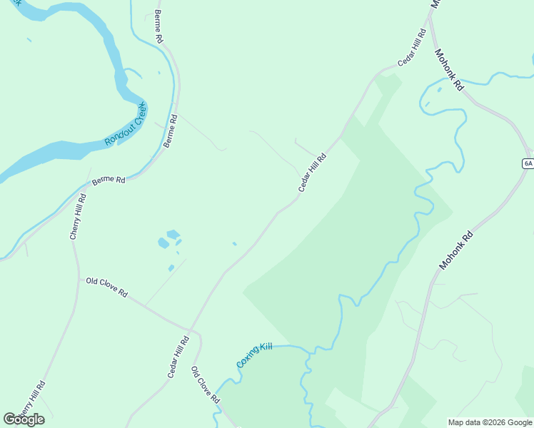 map of restaurants, bars, coffee shops, grocery stores, and more near 176 Cedar Hill Road in High Falls