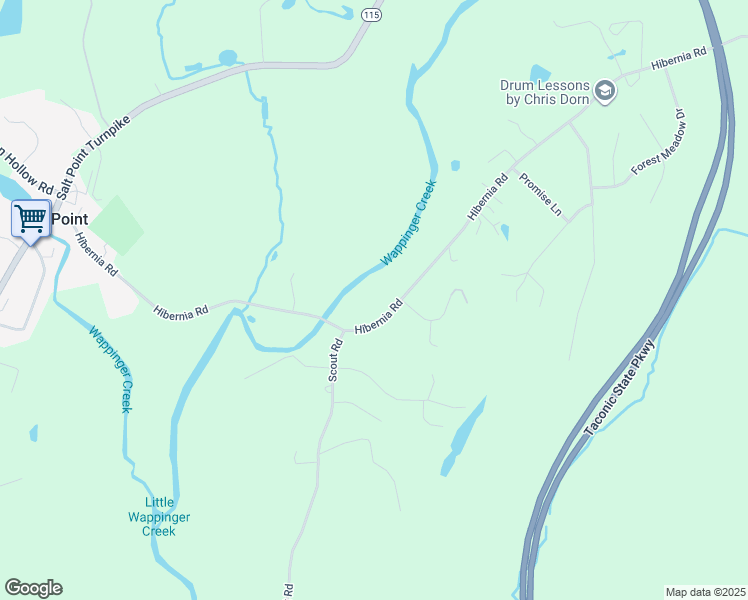 map of restaurants, bars, coffee shops, grocery stores, and more near 169 Hibernia Road in Salt Point