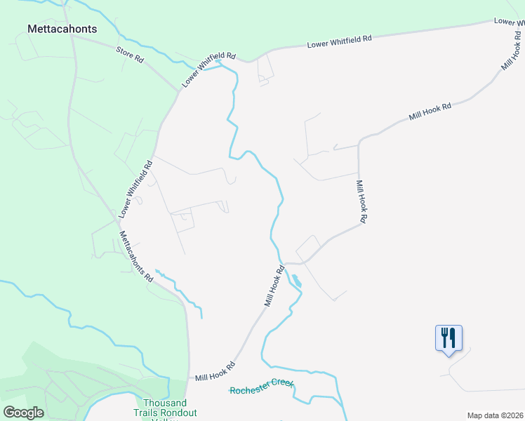 map of restaurants, bars, coffee shops, grocery stores, and more near 99 Mill Hook Road in Accord