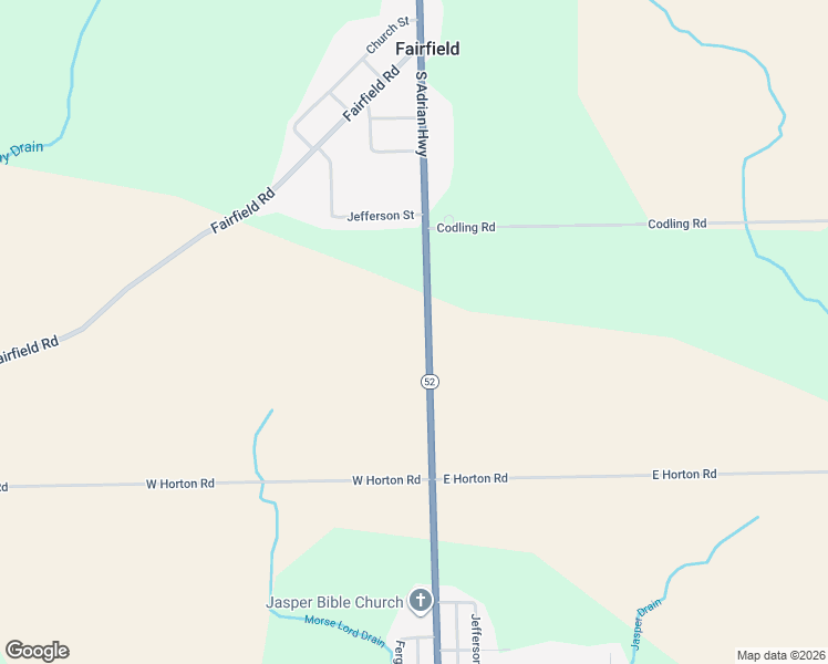 map of restaurants, bars, coffee shops, grocery stores, and more near 7696 South Adrian Highway in Adrian