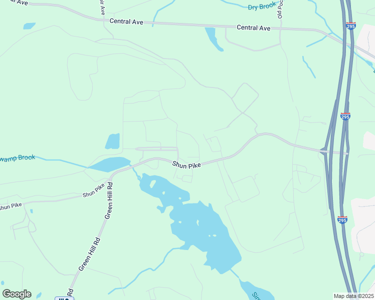map of restaurants, bars, coffee shops, grocery stores, and more near 65 Shun Pike in Johnston