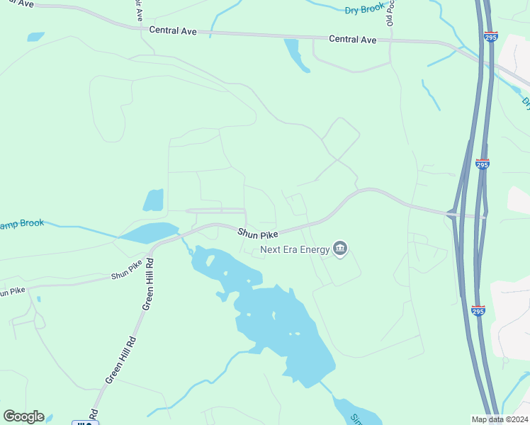 map of restaurants, bars, coffee shops, grocery stores, and more near 65 Shun Pike in Johnston