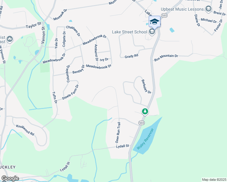 map of restaurants, bars, coffee shops, grocery stores, and more near 178 Deer Run Trail in Manchester