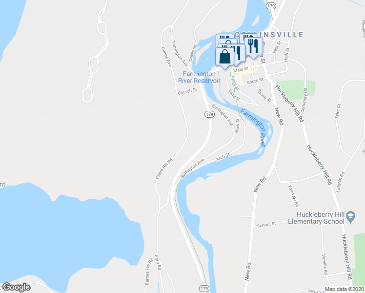 map of restaurants, bars, coffee shops, grocery stores, and more near 67 Claire Hill Road in Burlington