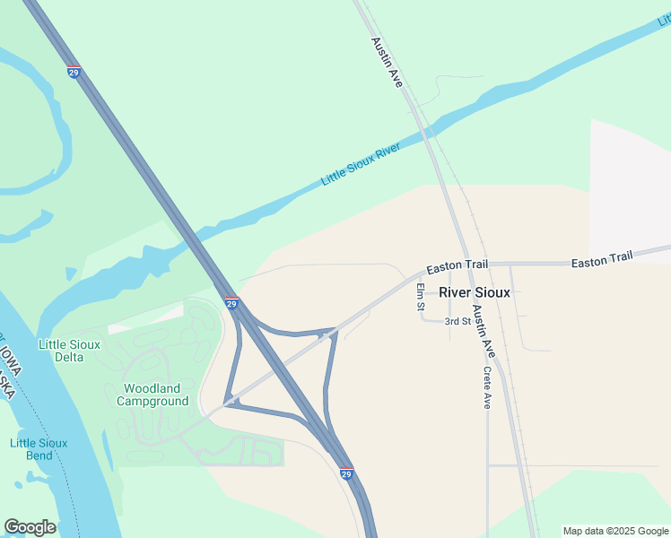 map of restaurants, bars, coffee shops, grocery stores, and more near 1334 141st Street in Little Sioux