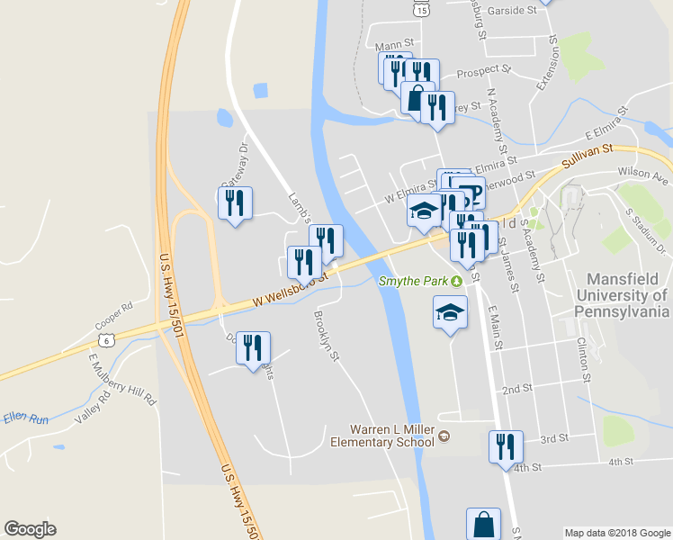 map of restaurants, bars, coffee shops, grocery stores, and more near 102 Grand Army of the Republic Hwy in Mansfield