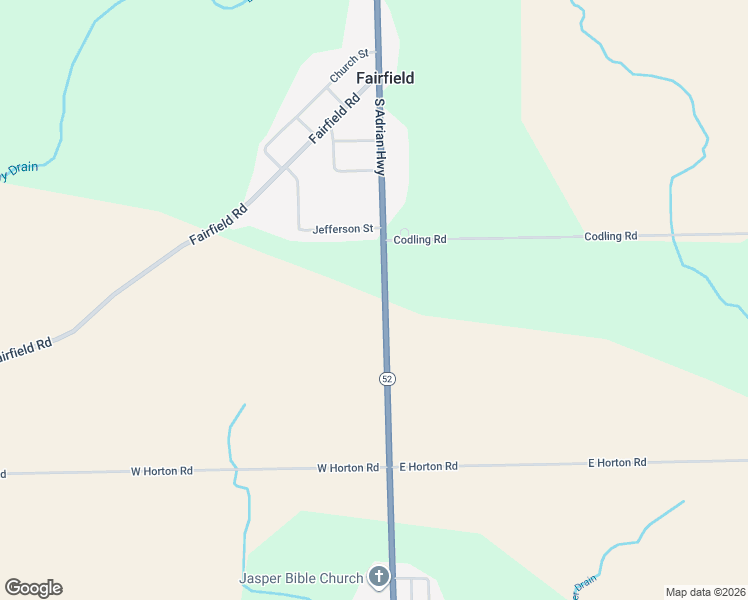 map of restaurants, bars, coffee shops, grocery stores, and more near 7696 South Adrian Highway in Adrian