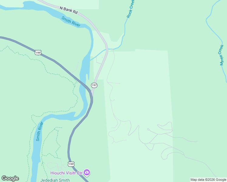 map of restaurants, bars, coffee shops, grocery stores, and more near 1575 Ashford Road in Crescent City