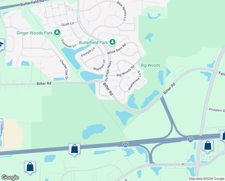 map of restaurants, bars, coffee shops, grocery stores, and more near 2624 Oakshire Court in Aurora