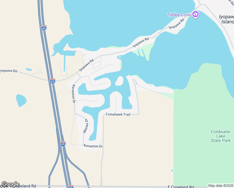 map of restaurants, bars, coffee shops, grocery stores, and more near 727 Blackfoot Court in Coldwater