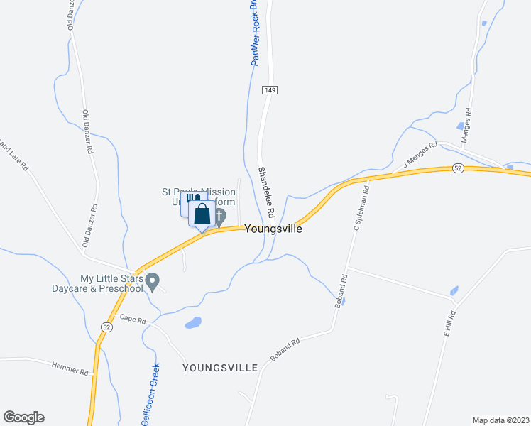 map of restaurants, bars, coffee shops, grocery stores, and more near 1822 Shandelee Road in Sullivan County