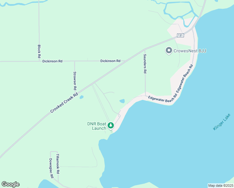 map of restaurants, bars, coffee shops, grocery stores, and more near 20300 Blairs View Drive in White Pigeon
