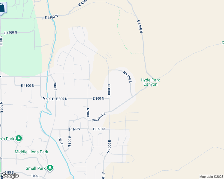 map of restaurants, bars, coffee shops, grocery stores, and more near 350 North 1000 East in Hyde Park