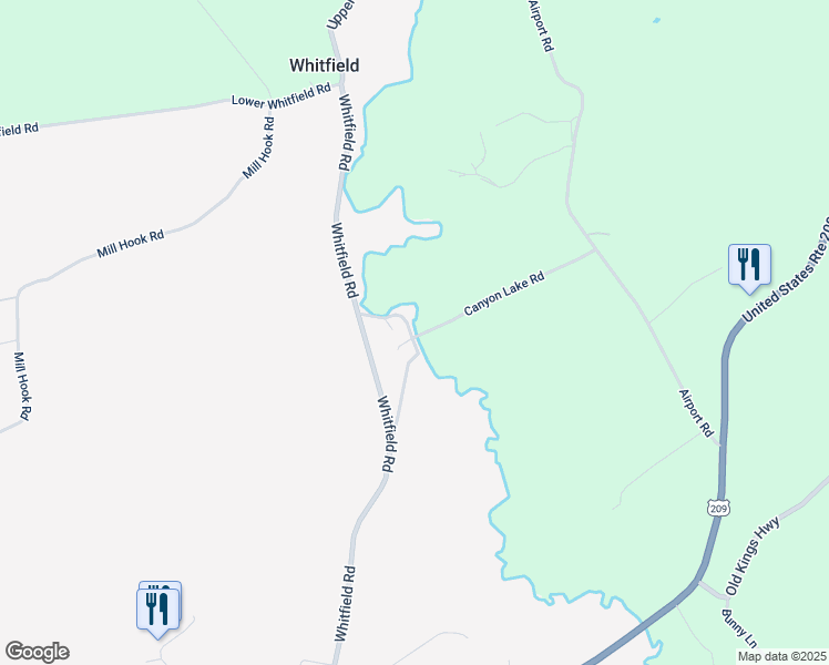map of restaurants, bars, coffee shops, grocery stores, and more near 18 Old Whitfield Road in Accord