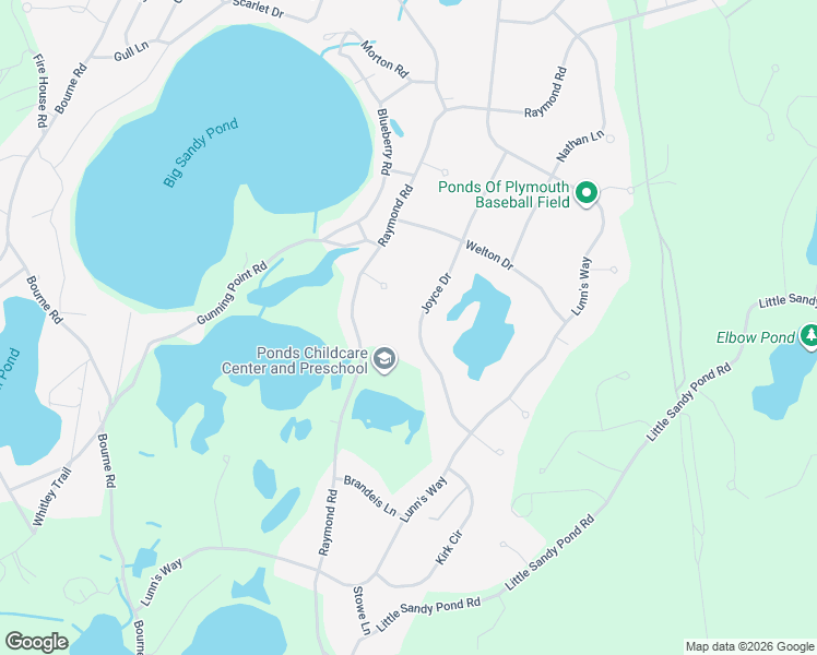 map of restaurants, bars, coffee shops, grocery stores, and more near 50 Joyce Drive in Plymouth