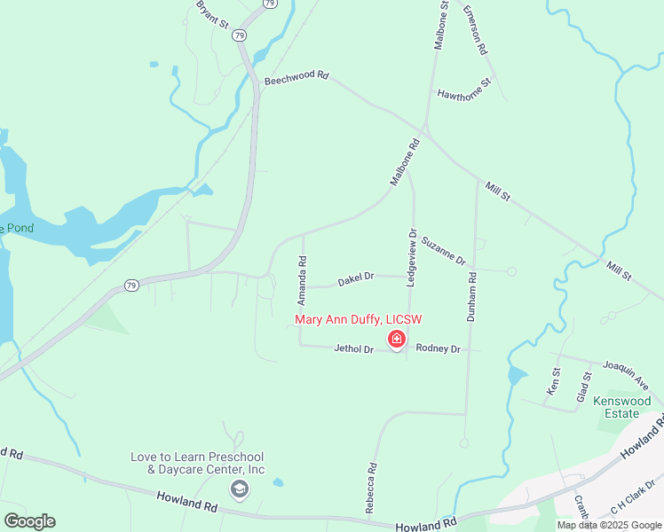 map of restaurants, bars, coffee shops, grocery stores, and more near 12 Dakel Drive in Freetown