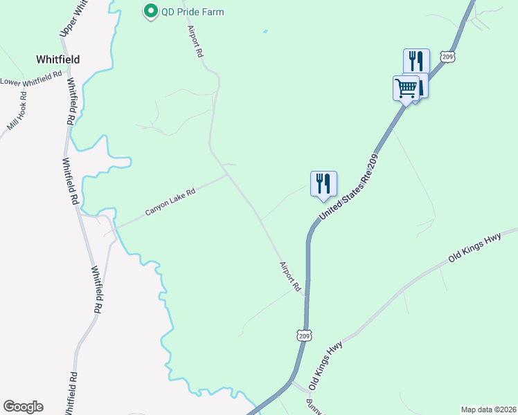 map of restaurants, bars, coffee shops, grocery stores, and more near 60 Airport Rd in Accord