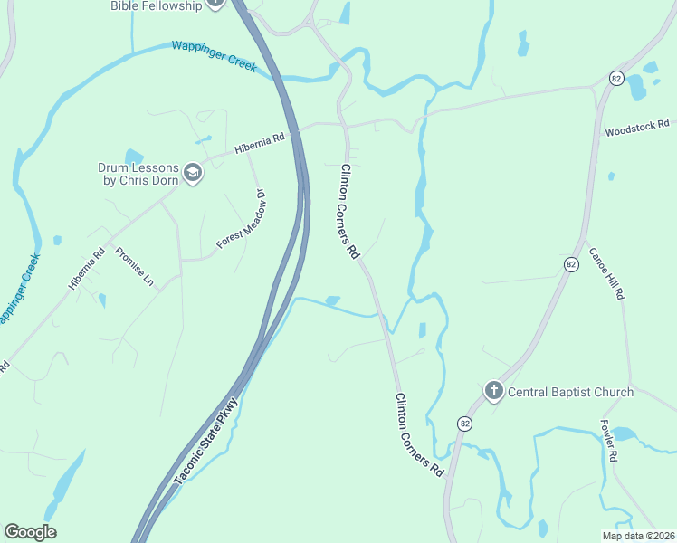 map of restaurants, bars, coffee shops, grocery stores, and more near 129 Clinton Corners Road in Salt Point