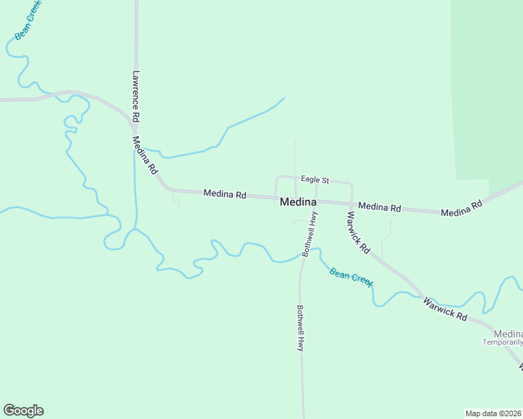 map of restaurants, bars, coffee shops, grocery stores, and more near 12576 Medina Road in Hudson