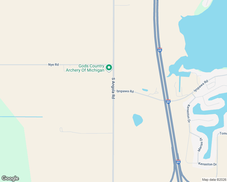 map of restaurants, bars, coffee shops, grocery stores, and more near 300 Iyopawa Road in Coldwater