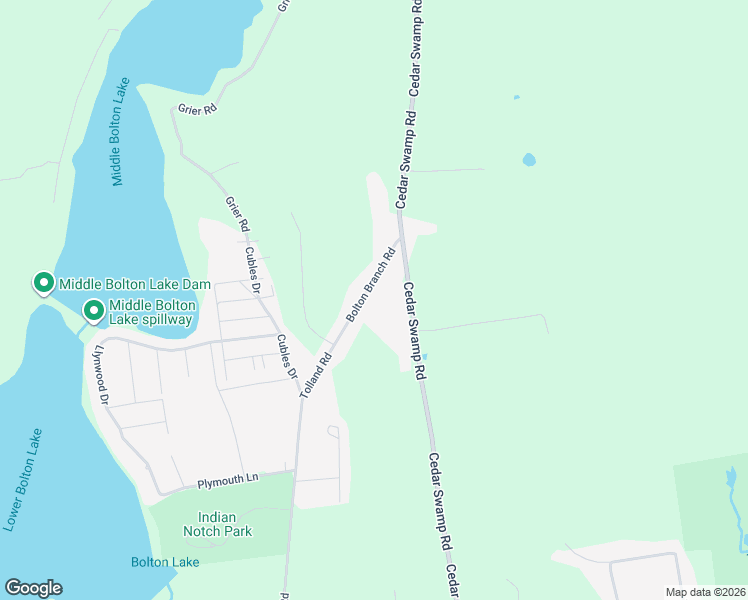 map of restaurants, bars, coffee shops, grocery stores, and more near 85 Bolton Branch Road in Coventry