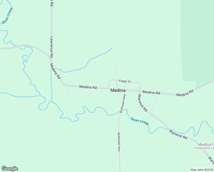 map of restaurants, bars, coffee shops, grocery stores, and more near 12576 Medina Road in Hudson