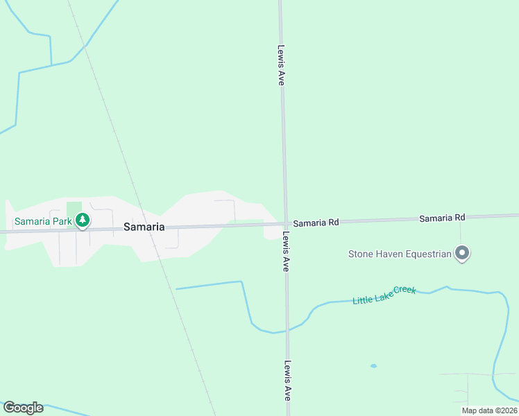 map of restaurants, bars, coffee shops, grocery stores, and more near 1046 Samaria Road in Temperance