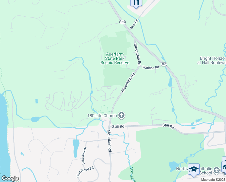 map of restaurants, bars, coffee shops, grocery stores, and more near Wyndcliffe Park in Bloomfield