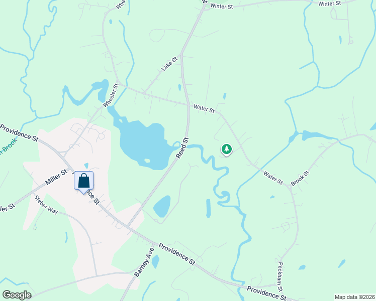 map of restaurants, bars, coffee shops, grocery stores, and more near 45 Reed Street in Rehoboth