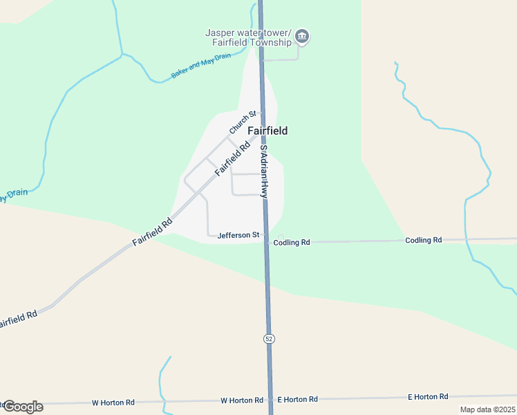 map of restaurants, bars, coffee shops, grocery stores, and more near 1039 Davis Street in Adrian