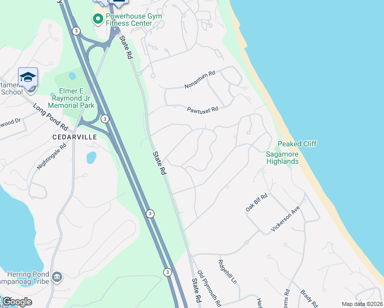 map of restaurants, bars, coffee shops, grocery stores, and more near 23 Remington Lane in Plymouth