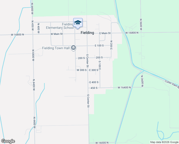 map of restaurants, bars, coffee shops, grocery stores, and more near 303 South Center Street in Fielding