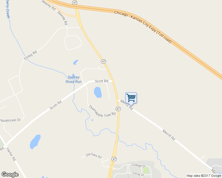 map of restaurants, bars, coffee shops, grocery stores, and more near 3S953 Lakewood Drive in Sugar Grove