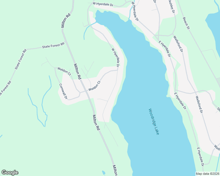 map of restaurants, bars, coffee shops, grocery stores, and more near 294 West Hyerdale Drive in Goshen