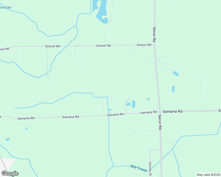 map of restaurants, bars, coffee shops, grocery stores, and more near 3800 Samaria Road in Temperance