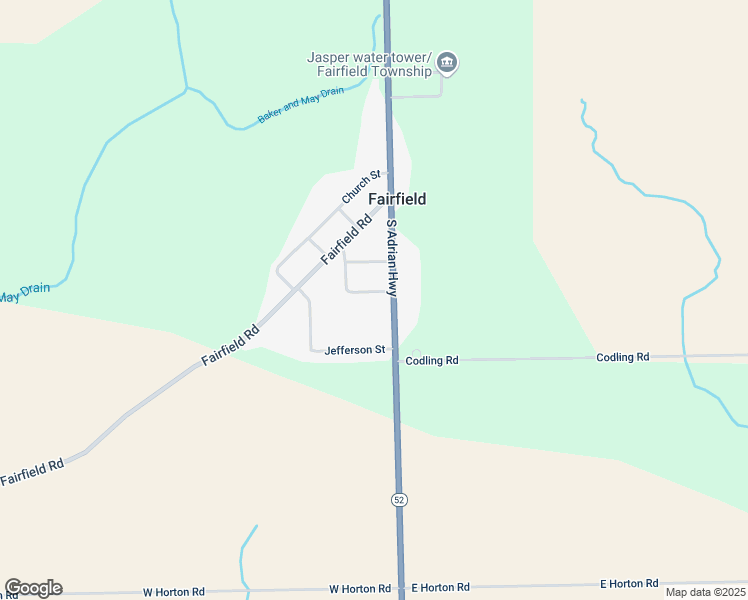 map of restaurants, bars, coffee shops, grocery stores, and more near 1039 Davis St in Adrian