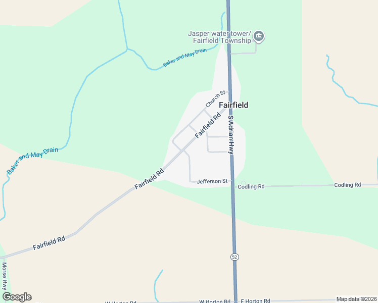 map of restaurants, bars, coffee shops, grocery stores, and more near 1287 Seneca Street in Adrian