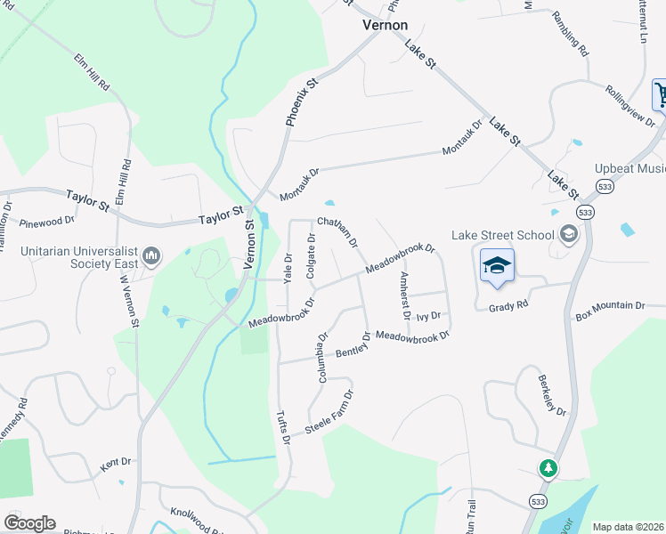 map of restaurants, bars, coffee shops, grocery stores, and more near 16 Exeter Court in Manchester