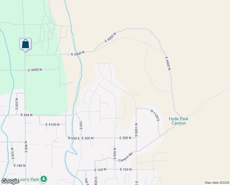 map of restaurants, bars, coffee shops, grocery stores, and more near 889 East 600 North in Hyde Park
