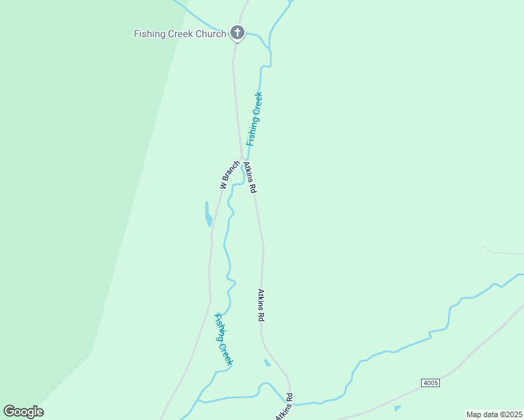 map of restaurants, bars, coffee shops, grocery stores, and more near 164 Atkins Road in Roulette