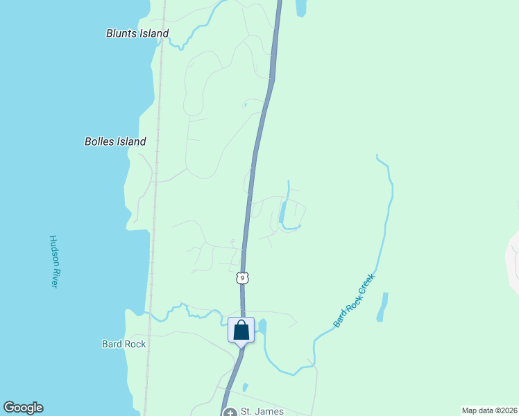 map of restaurants, bars, coffee shops, grocery stores, and more near 4676/6F1 Albany Post Rd in Hyde Park