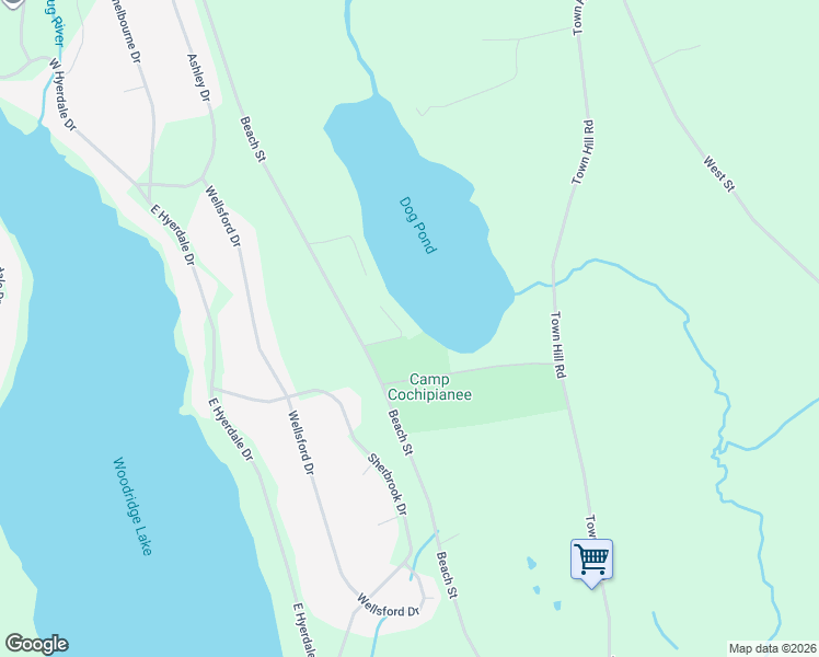 map of restaurants, bars, coffee shops, grocery stores, and more near 24 Benjamin Lane in Goshen